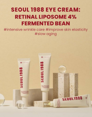 KSECRET – CRÈME POUR LES YEUX SEOUL 1988 : LIPOSOME RÉTINIEN 4 % + FÈVE FERMENTÉE