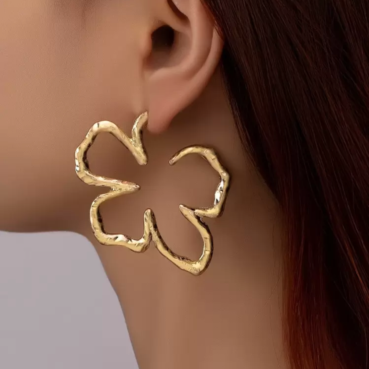 Boucles d'oreilles à fleurs créoles
