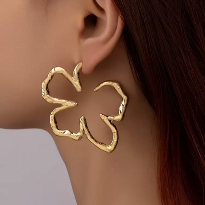 Boucles d'oreilles à fleurs créoles