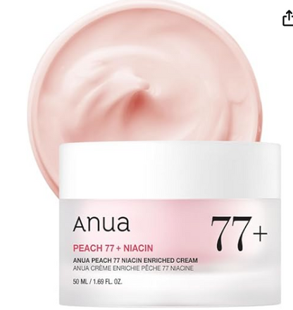 ANUA – Crème enrichie en niacine à 77 % de pêche