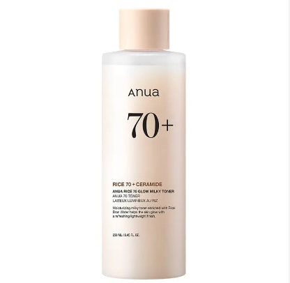 Anua – Rice 70 Glow Milky Toner – Tonique éclaircissant laiteux au riz