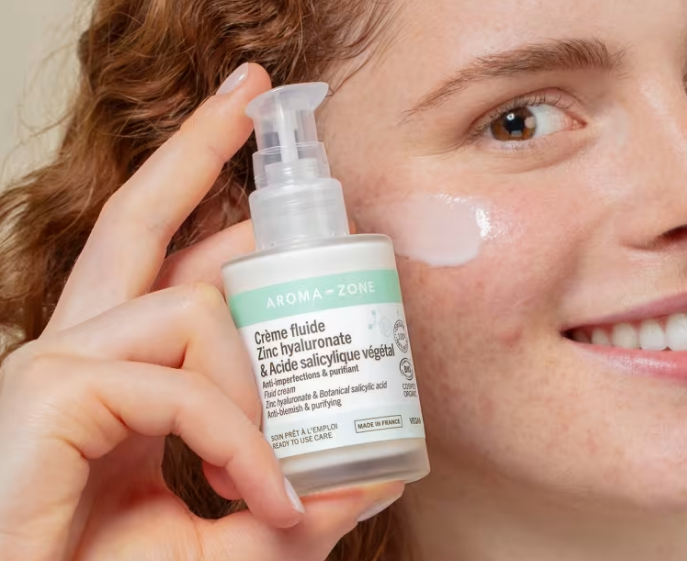 Crème fluide Zinc hyaluronate & Acide salicylique végétal 50ML