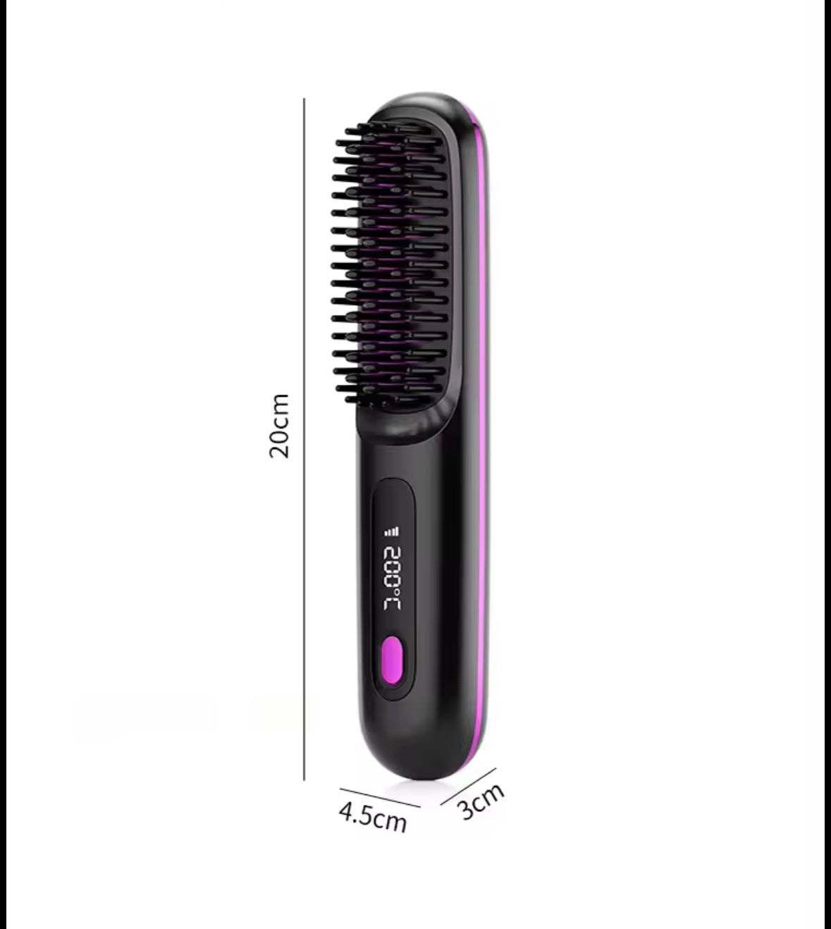 Brosse chauffante sans fil.