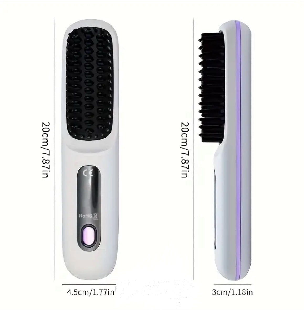 Brosse chauffante sans fil.