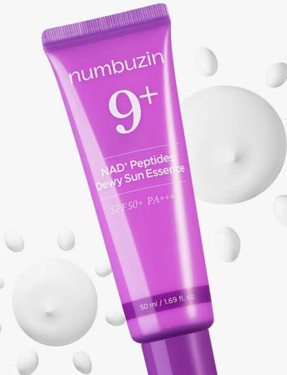 numbuzin No.9 NAD Peptides Dewy Sun Essence SPF50+ PA++++50ml