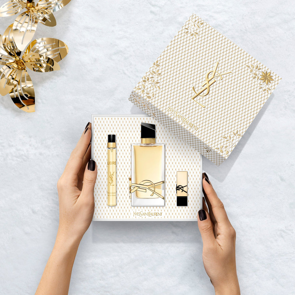 Yves Saint Laurent Coffret LIBRE - Eau de Parfum 90ml+ Miniature 10ml + Mini Rouge à lèvres 1.3g