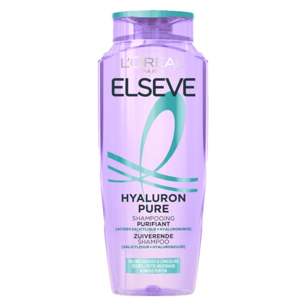 L’Oréal Paris Elseve Hyaluron Pure Shampoing Purifiant Enrichi En Acides Salicylique Et Hyaluronique 250ml