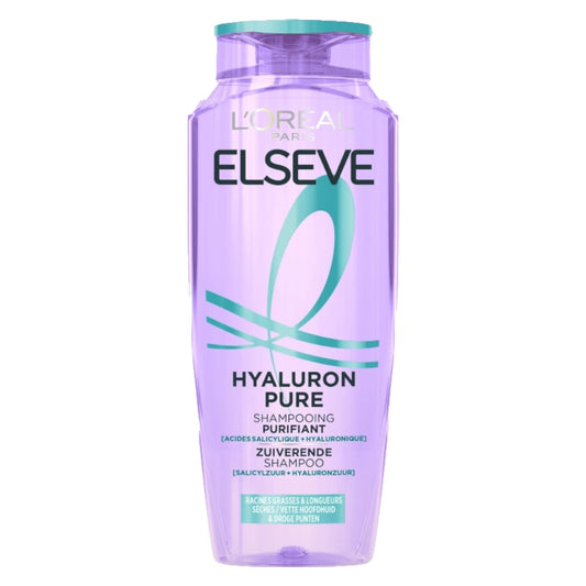L’Oréal Paris Elseve Hyaluron Pure Shampoing Purifiant Enrichi En Acides Salicylique Et Hyaluronique 400ml