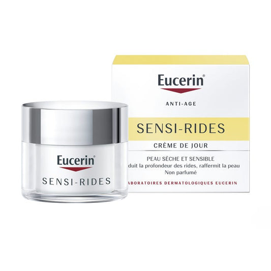Eucerin SENSI-RIDES - Crème de Jour Anti-Rides - Visage - Peaux Sèches et Sensibles 50ml
