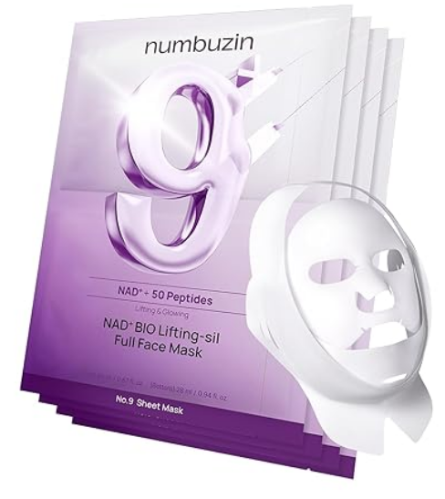 Numbuzin – No.9 NAD Masque visage liftant (set complet 4 pièce )