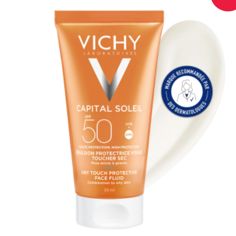 VICHY CAPITAL SOLEIL EMULSION ANTI BRILLANCE SPF50 50ML