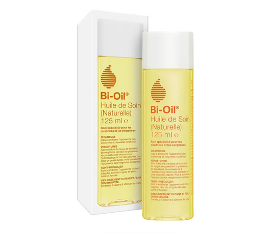 Bi-Oil Huile de soin Naturelle Vergetures et Cicatrices 125ml