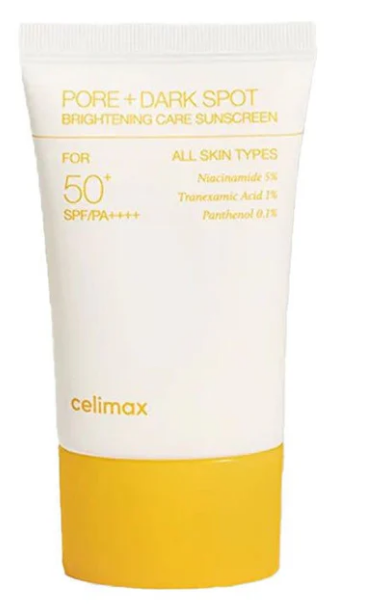 celimax – Pore+Dark Spot Brightening Care Sunscreen – Soin solaire éclaircissant pores + taches brunes