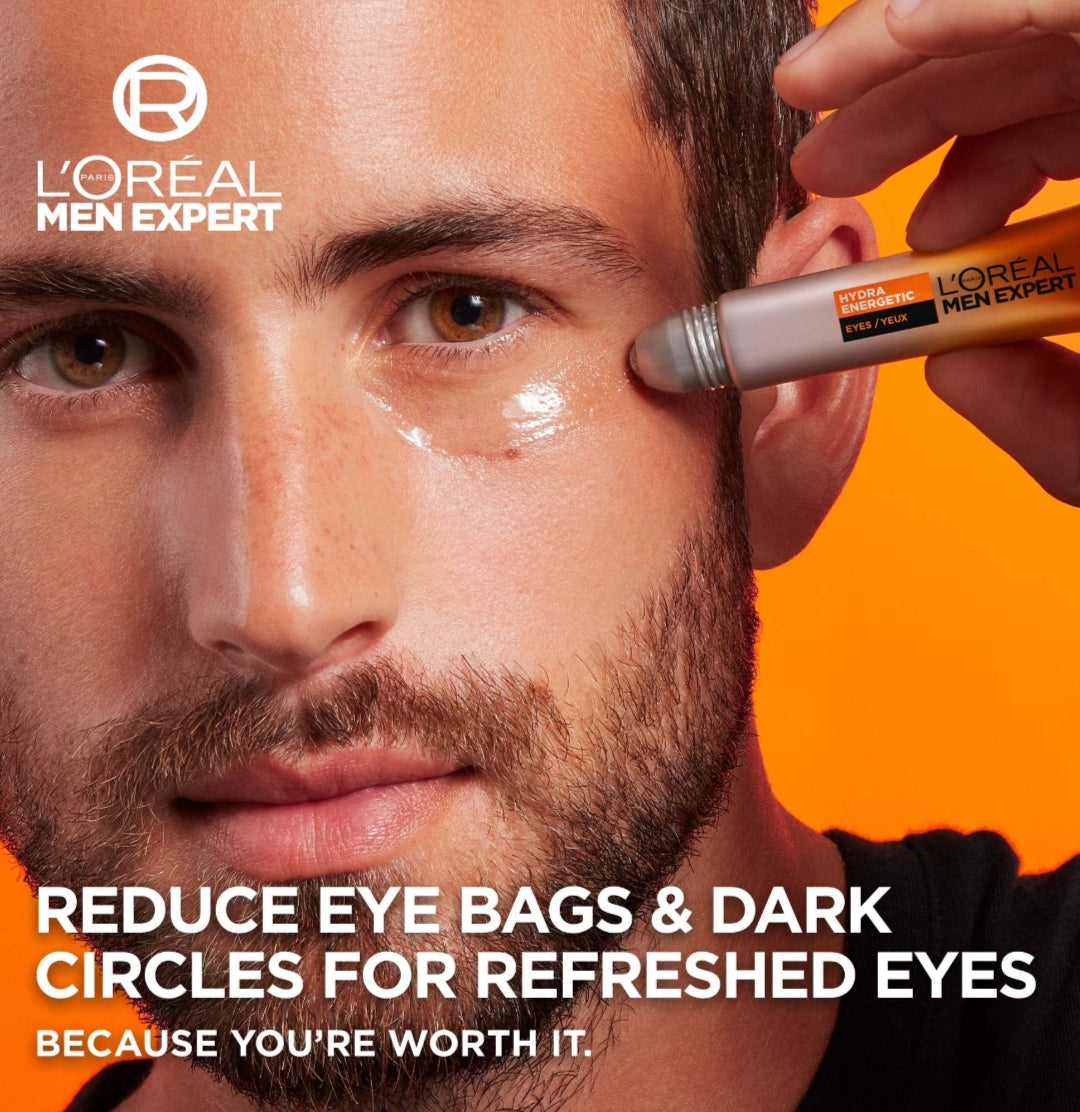 L'Oréal Paris Men Expert Hydra Energetic Anti-Fatigue Eye Roll-On (French packaging: Bille Glacée Yeux Anti-Fatigue 10ml