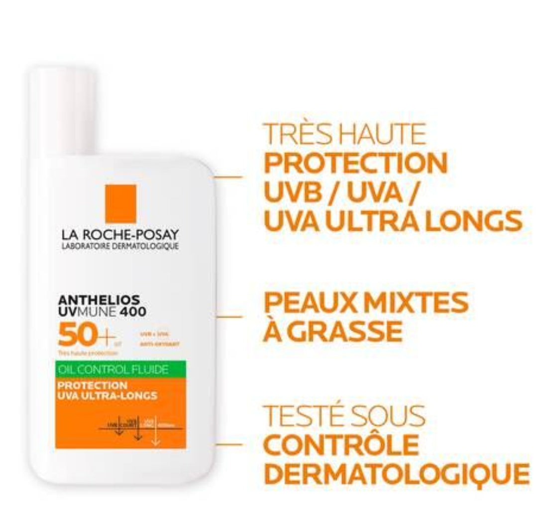 La Roche Posay Anthelios Fluide Oil Control UVmune 400 spf50+ 50ml