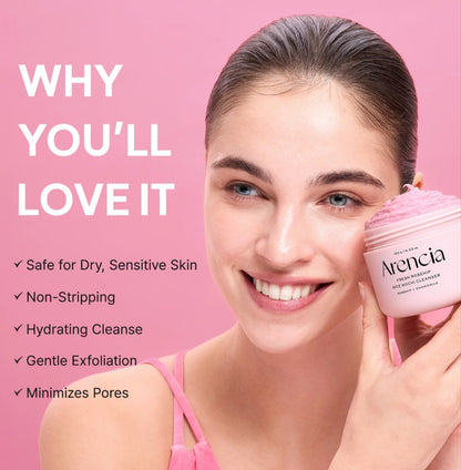 arencia fresh rosehip rice mochi cleanser 120g