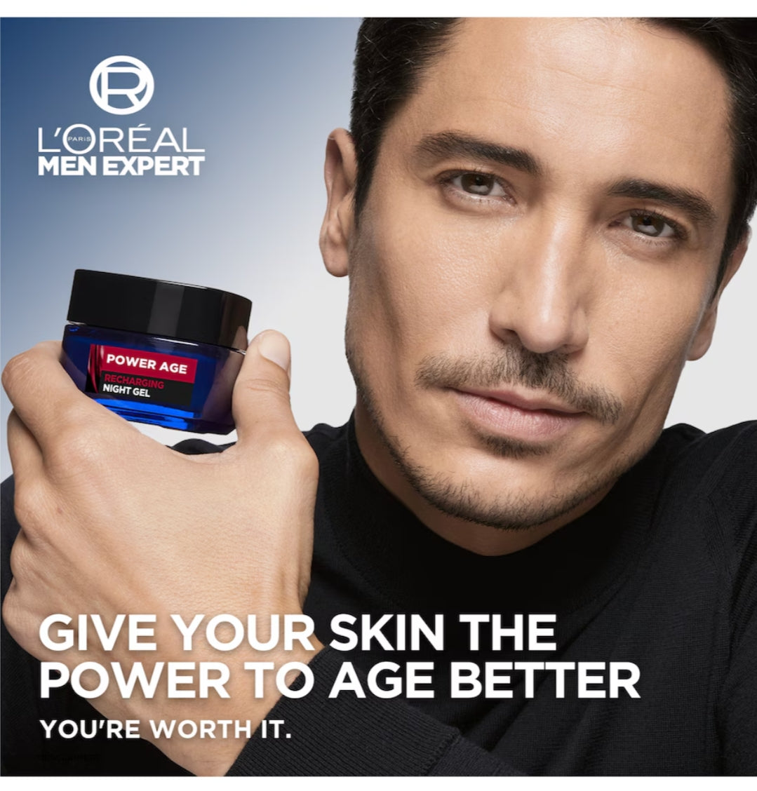 L'Oréal Paris Men Expert Power Age Revitalising Night Cream (German/French packaging: Power Age Nachtcreme / Soin Nuit)50ml