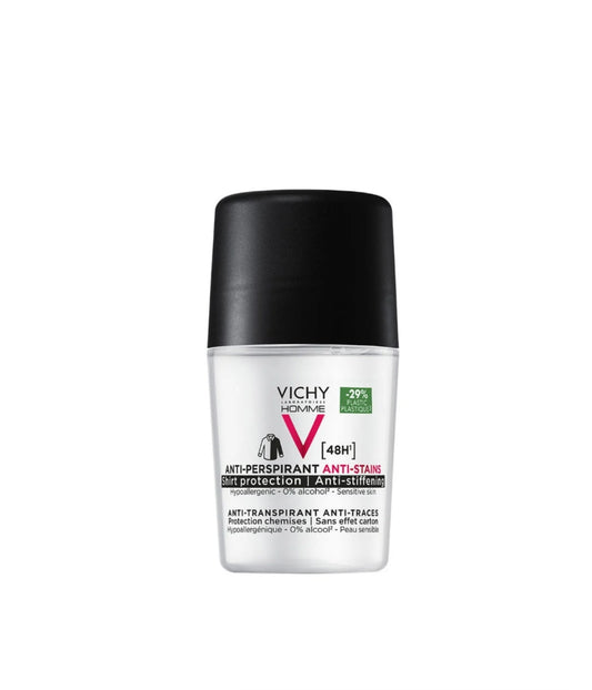 Vichy Homme 48H Anti-Perspirant Anti-Traces / Anti-Stains Roll-On