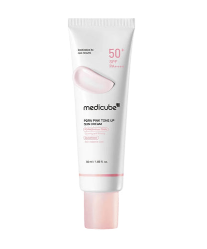 medicube pdrn rose tone up crème soleil spf50 50ml