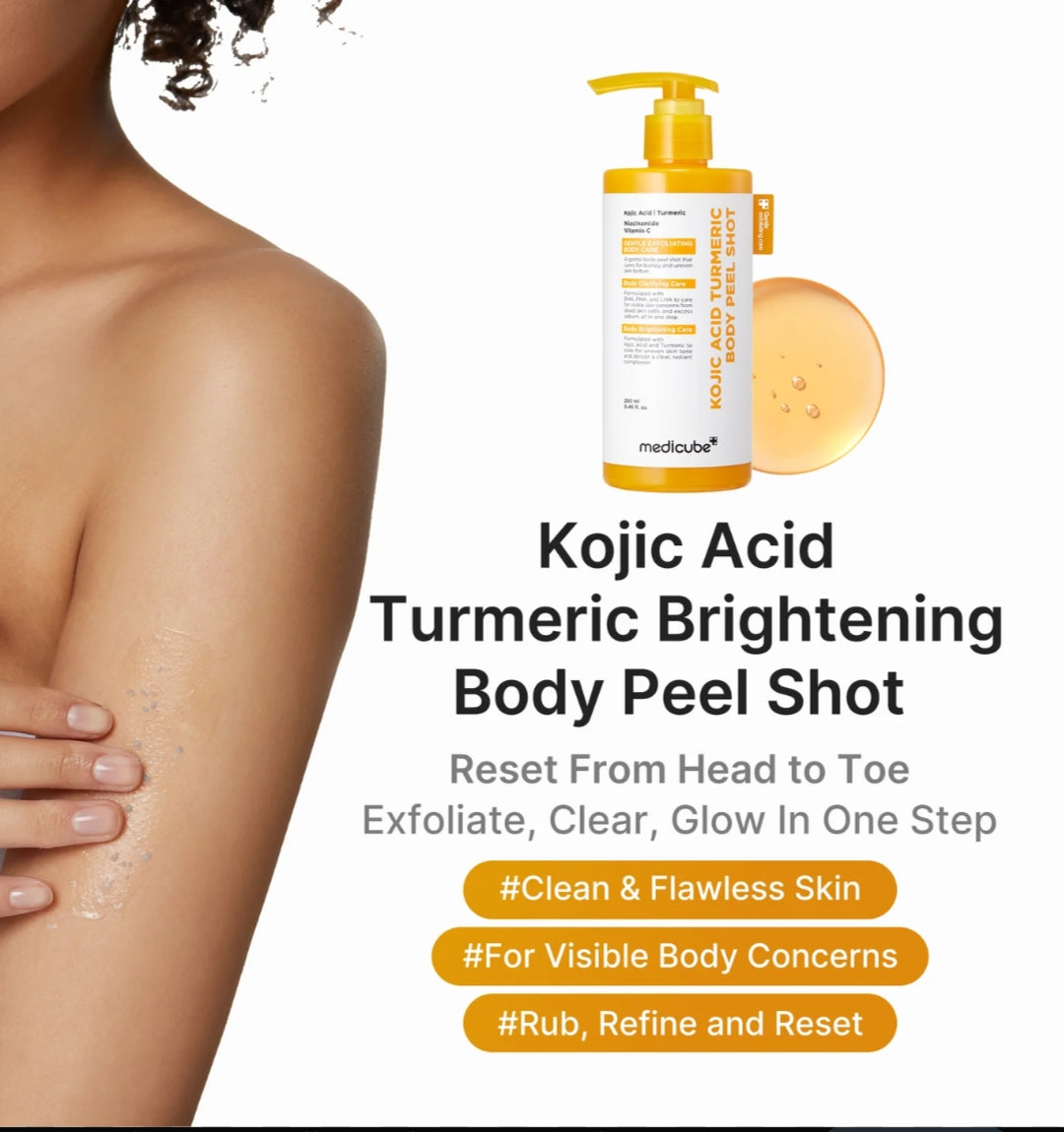 medicube kojic acid body peel shot 280ml