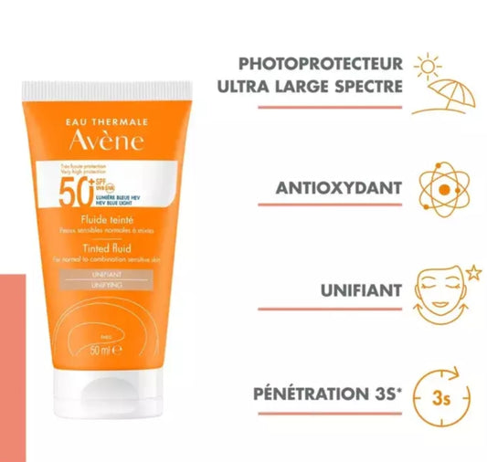 Avene solaire crème teinte spf50 50ml