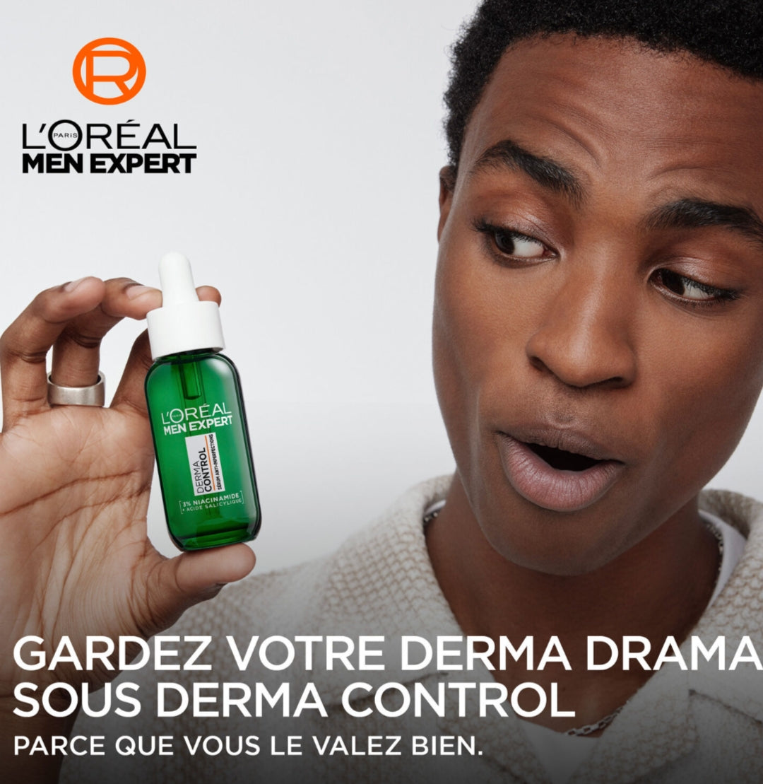 L'Oréal Paris Men Expert Derma Control Sérum Anti-Imperfections Niacinamide (3% Niacinamide + Acide Salicylique) 30ml