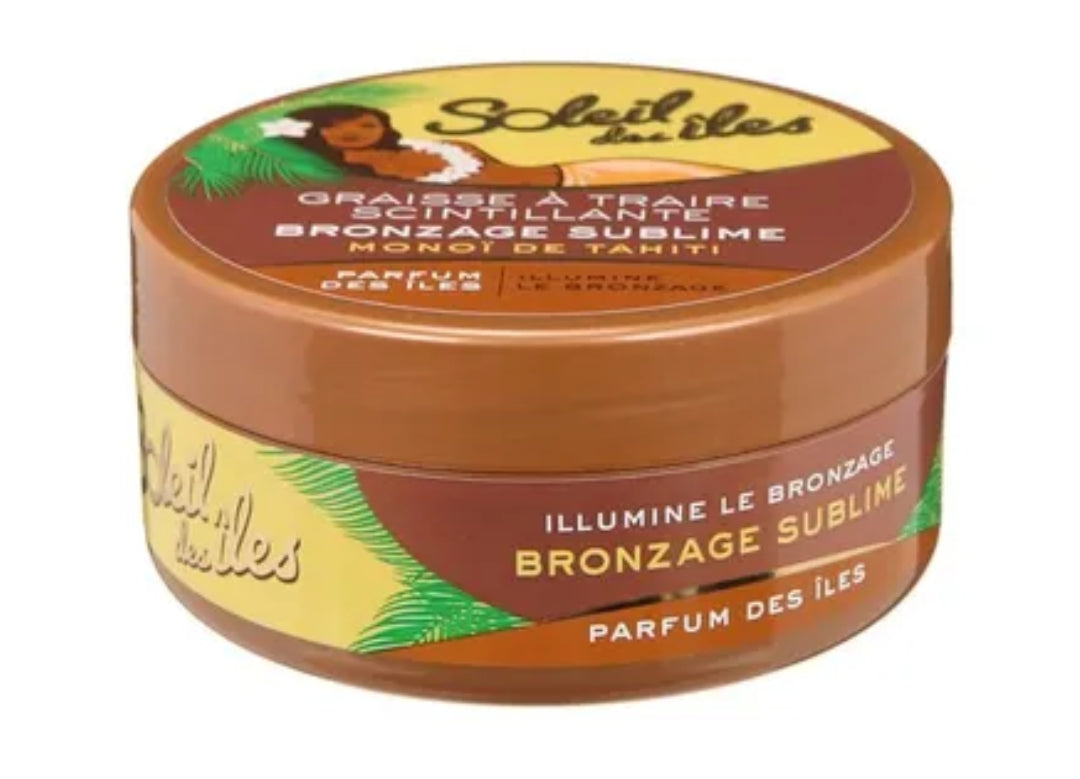 Soleil des Iles Graisse à traire scintillante, bronzage sublime, parfum des iles