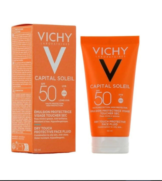 Capital Soleil Emulsion Anti-Brillance Toucher Sec SPF 50 Vichy