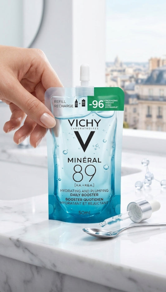 Vichy Minéral 89 Hydrating and Plumping Daily Booster Refill Pouch (50ml).