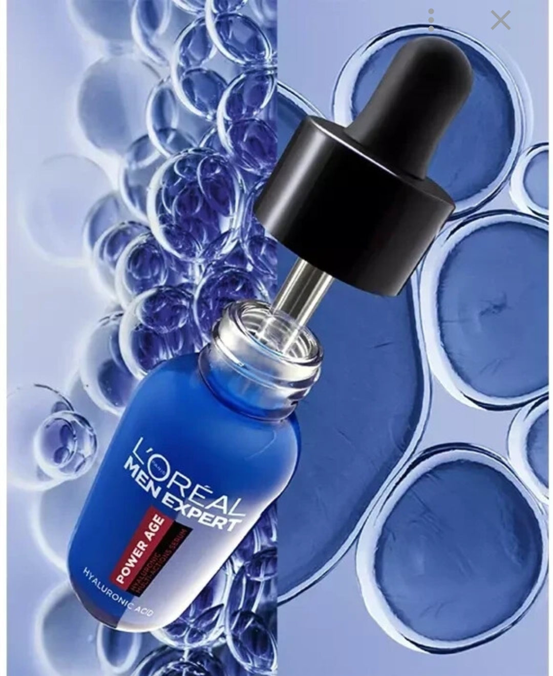 L'Oréal Paris Men Expert Power Age Hyaluronic Acid Multi-Action Serum (French packaging: Sérum Multi-Action Acide Hyaluronique)30ml