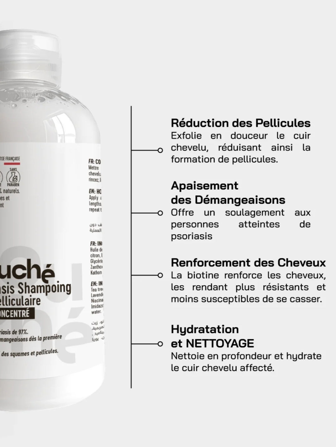 Touché shampooing anti prosiasis anti pelliculaire