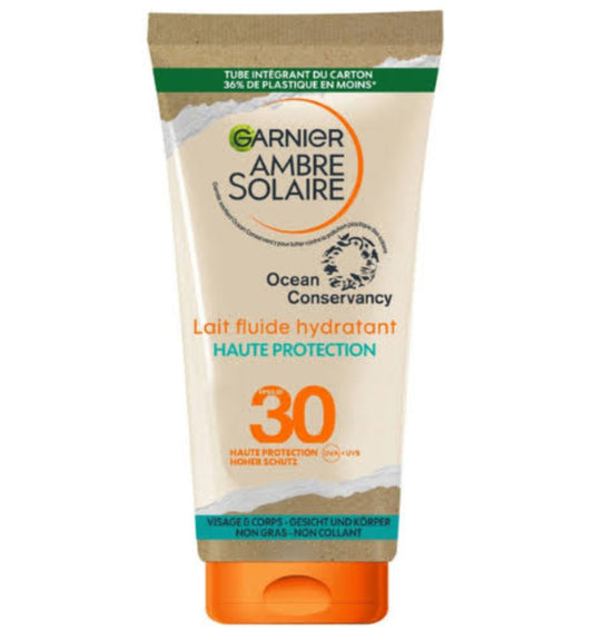 garnier ambre solaire lait fluide hydratant spf30 175ml