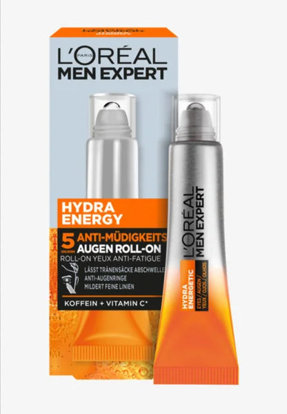 L'Oréal Paris Men Expert Hydra Energetic Anti-Fatigue Eye Roll-On (French packaging: Bille Glacée Yeux Anti-Fatigue 10ml