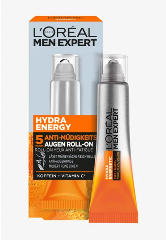 L'Oréal Paris Men Expert Hydra Energetic Anti-Fatigue Eye Roll-On (French packaging: Bille Glacée Yeux Anti-Fatigue 10ml