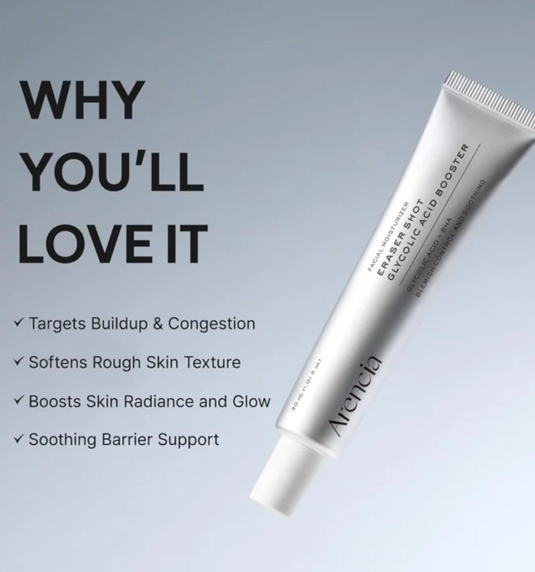 arencia eraser shot glycolic acid booster