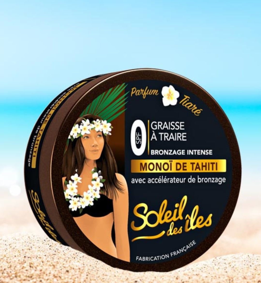 Soleil des îles Graisse a traire monoi soleil des iles parfum tiare