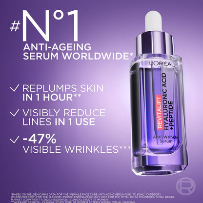 L'Oréal Paris Revitalift Filler Anti-Wrinkle Serum (Italian packaging: Siero Anti-Rughe Acido Ialuronico)30ml