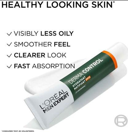 L'Oréal Paris Men Expert Derma Control Hydratant Matifiant SPF 30 (with 2% Niacinamide)40ml