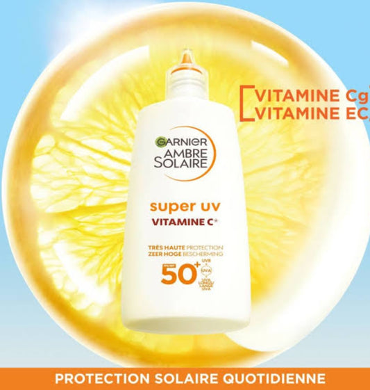 Garnier Ambre Solaire Super UV Vitamin C Anti-Taches Daily Protection Fluid (SPF 50+)