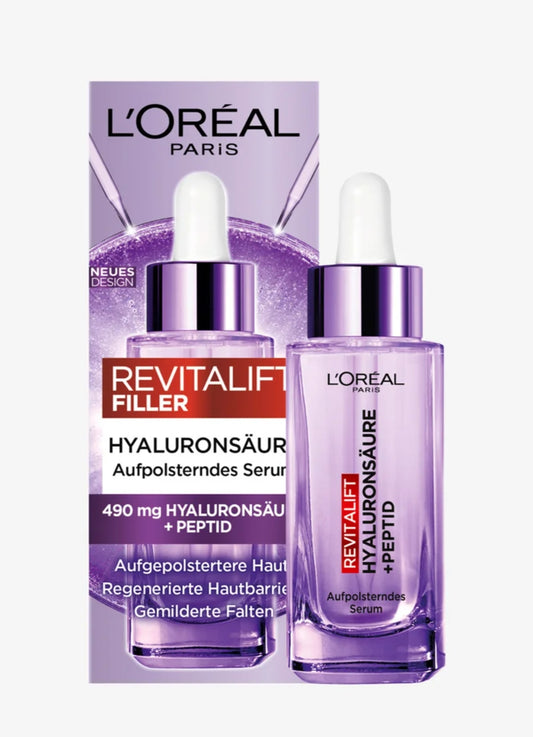 L'Oréal Paris Revitalift Filler Anti-Wrinkle Serum (Italian packaging: Siero Anti-Rughe Acido Ialuronico)30ml